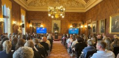 Senatsempfangs im Kaisersaal des Hamburger Rathauses