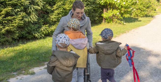 „Freue mich, mit den Lausbuben einen Ausflug in den Wald zu machen.“