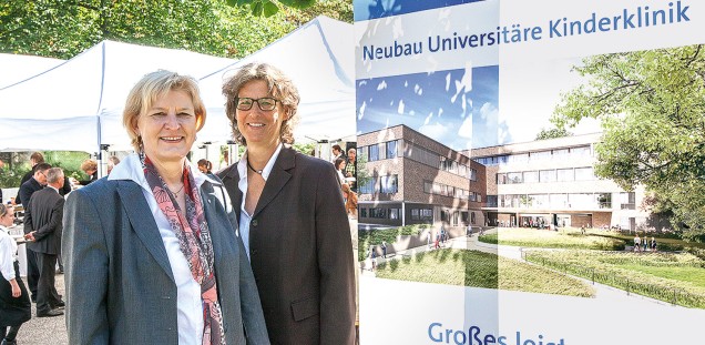 Kerstin Müller-Kirchhofs (l.) und Birgit Volkmann freuen sich, dass ihre Firmengruppe Otto Krahn Platin-Sponsor des Kinder-UKE ist